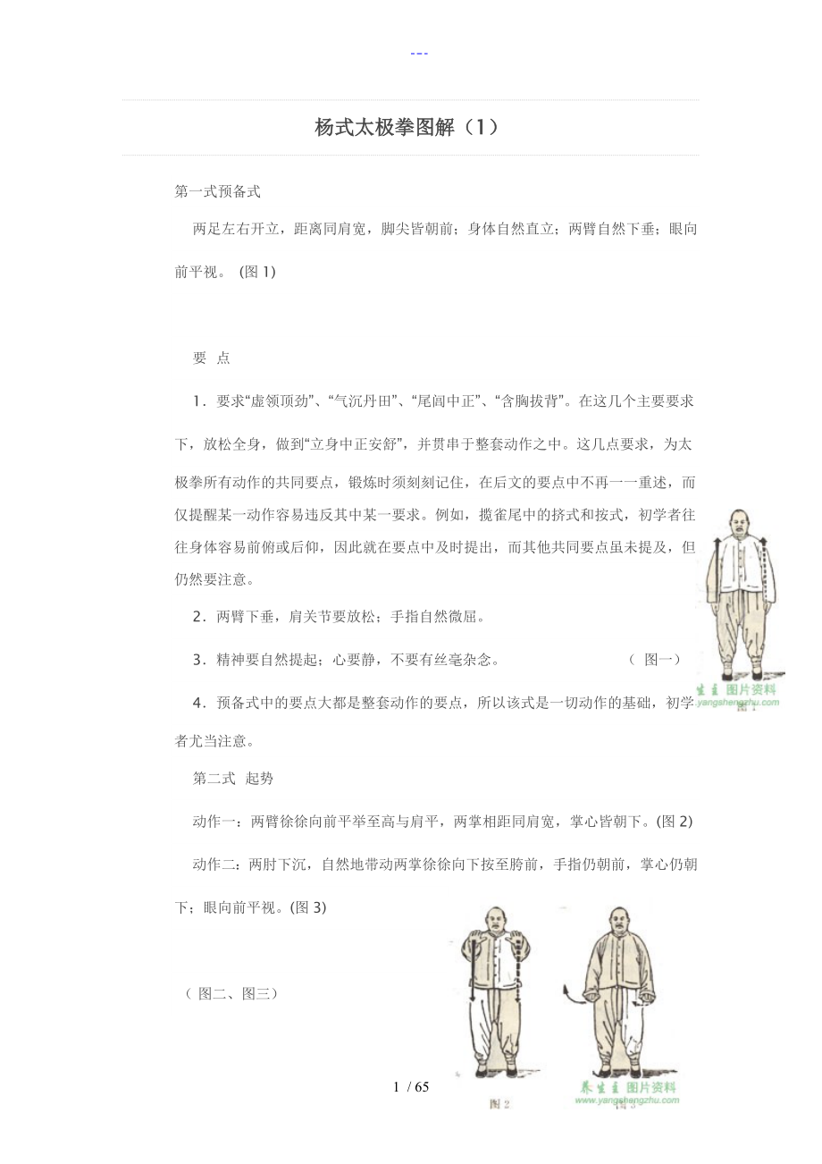 杨式85式太极拳图解_第1页