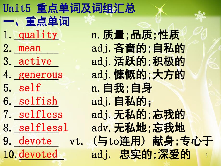 人教版英语必修一Unit5重点知识总结.ppt_第1页