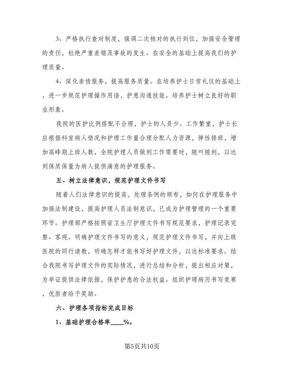 有关护理年度工作计划标准样本（三篇）.doc_第5页