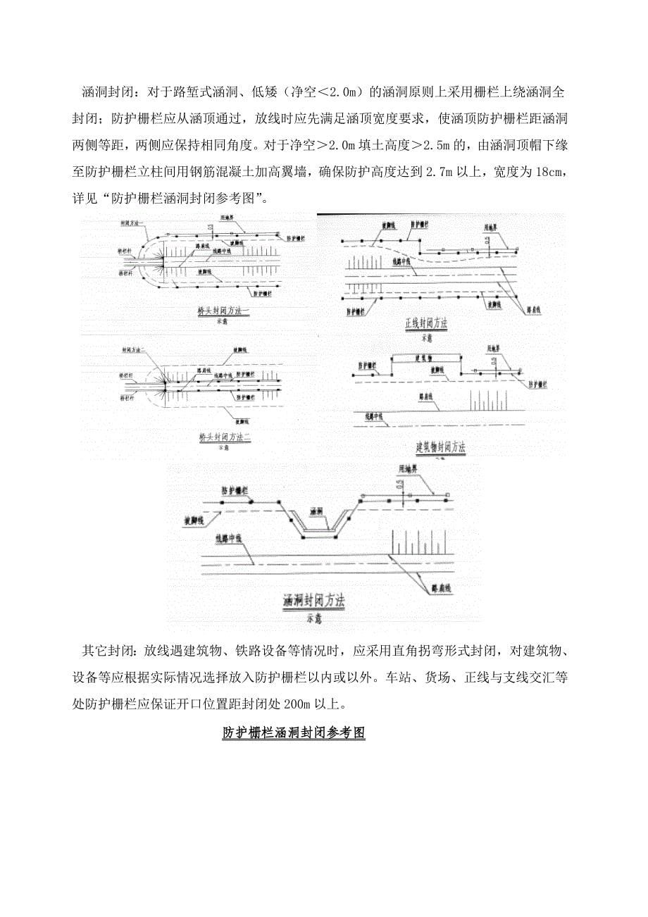 铁路砼立柱钢筋网片防护栅栏施工技术交底_第5页