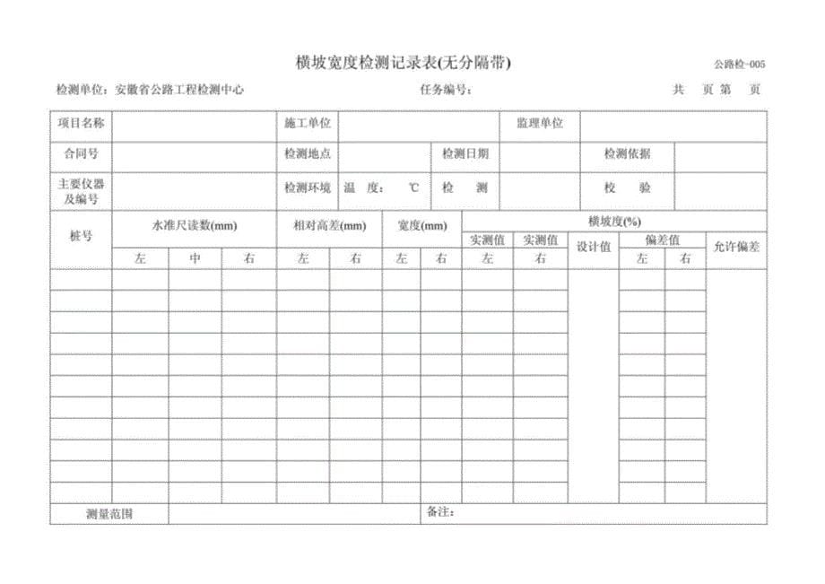 交通安全检测表格_第5页