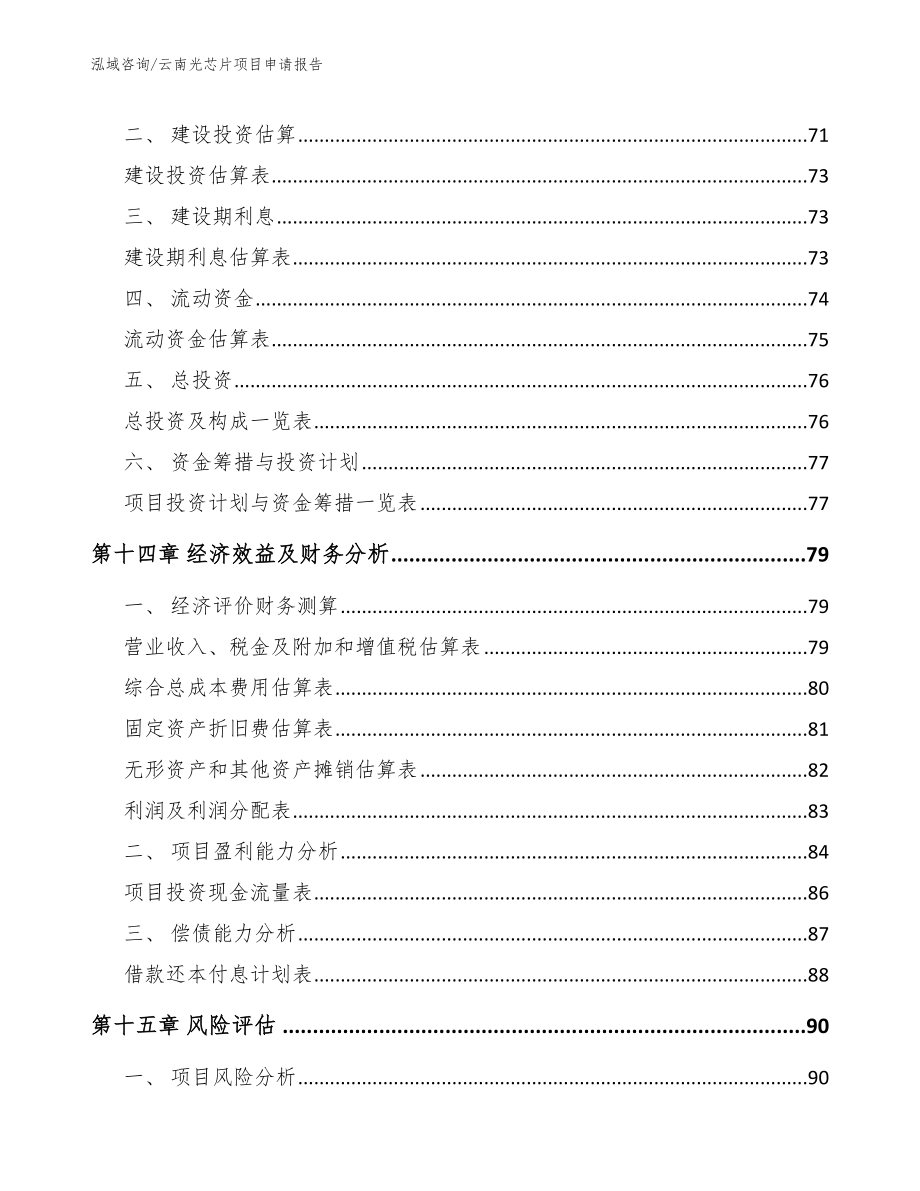 云南光芯片项目申请报告（模板参考）_第4页