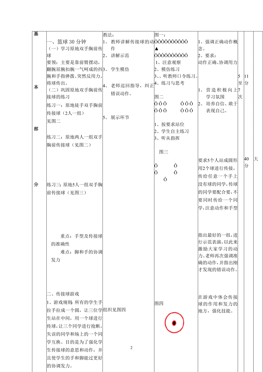 原地双手胸前传接球+游戏_第2页