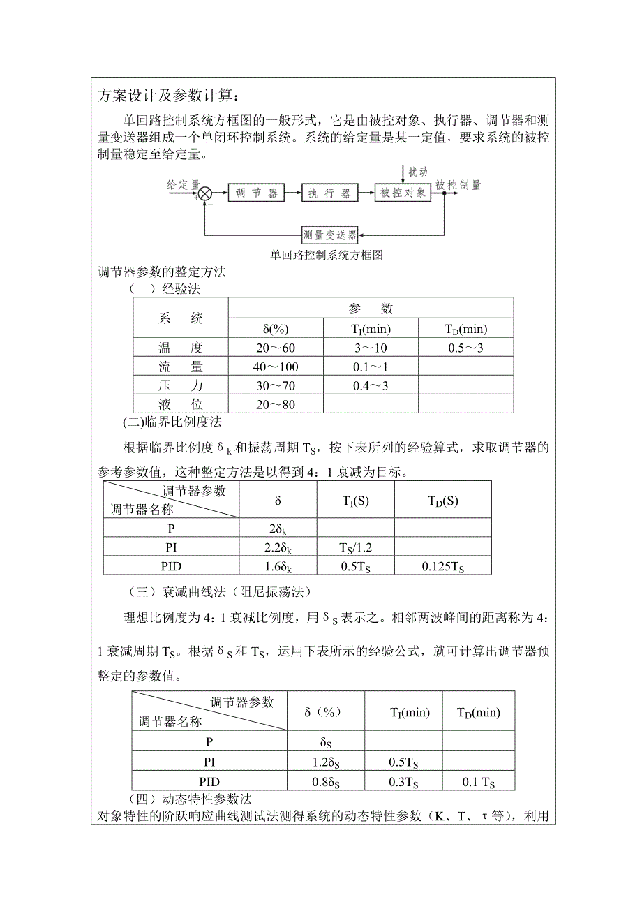 双容水箱液位定值控制系统实验报告_第3页