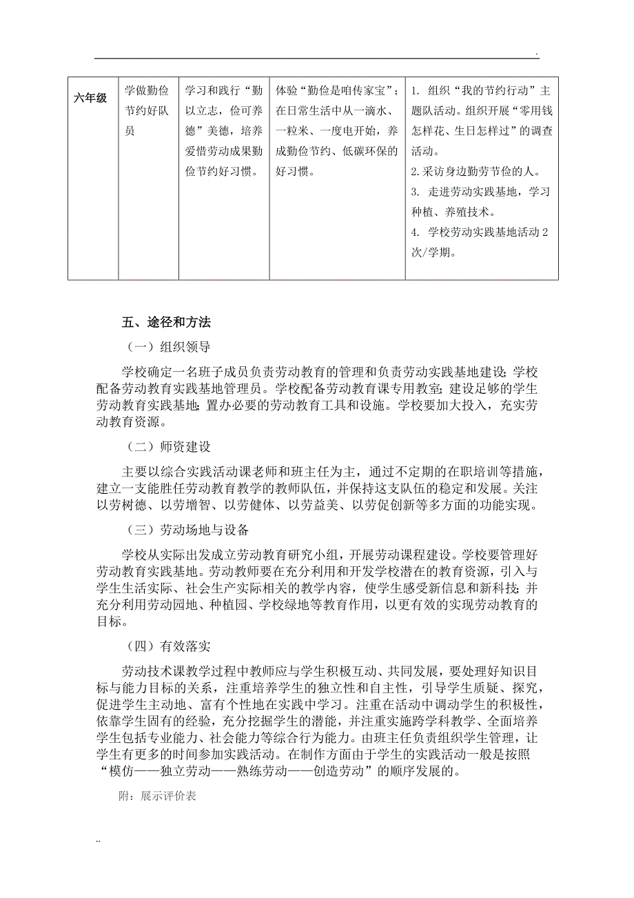 劳动教育实施方案_第4页