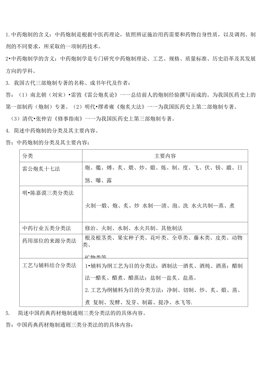 文档：中药炮制学复习资料_第1页