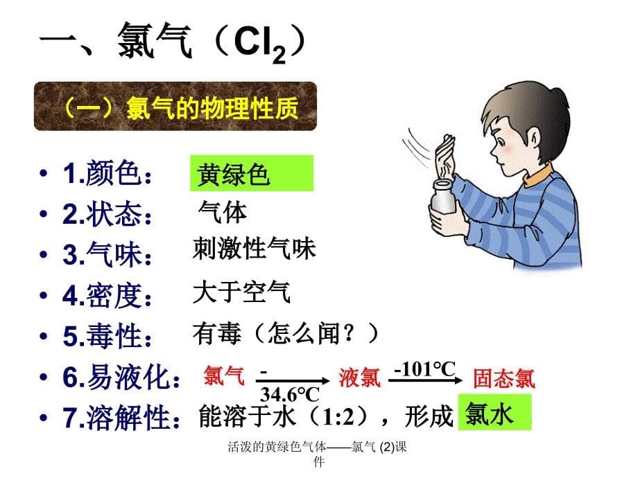 活泼的黄绿色气体氯气2课件_第5页