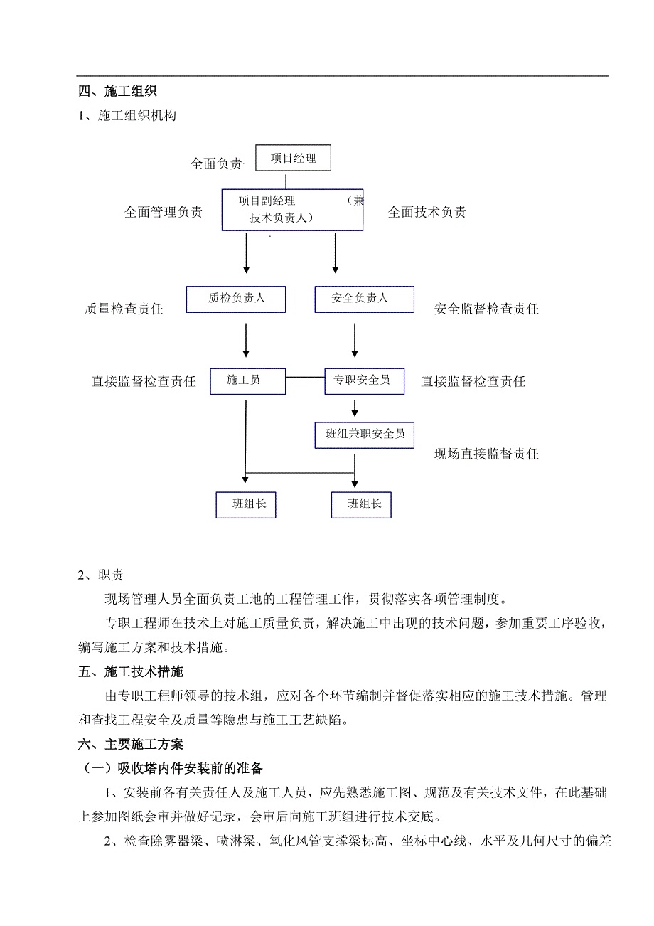 吸收塔内件安装施工方案_第4页