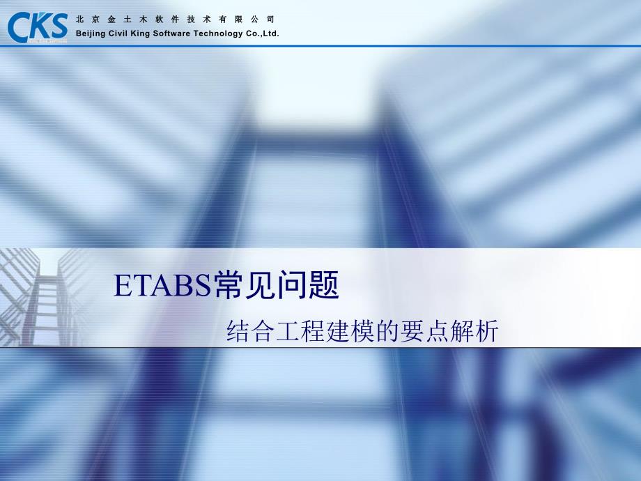 《ETABS常见问题》PPT课件_第1页