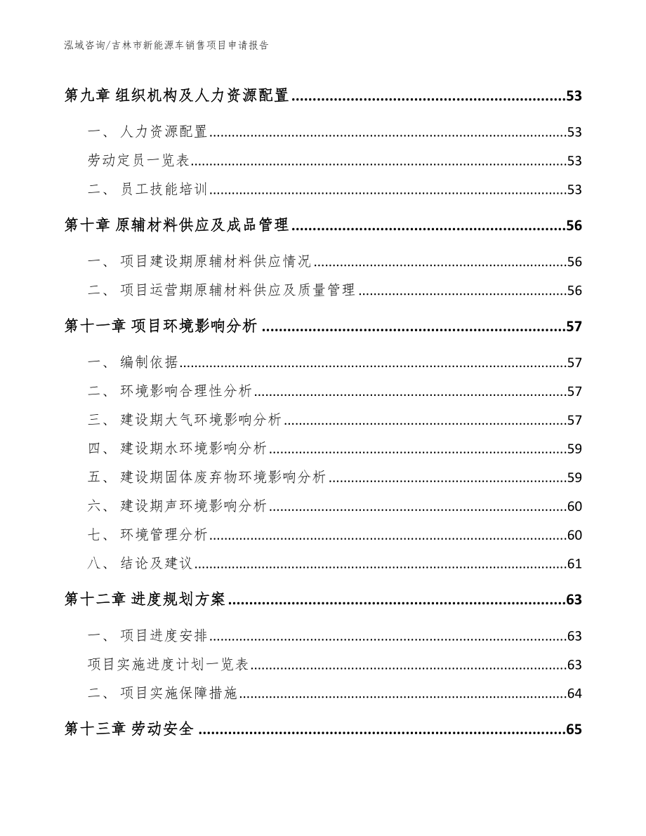 吉林市新能源车销售项目申请报告_第4页