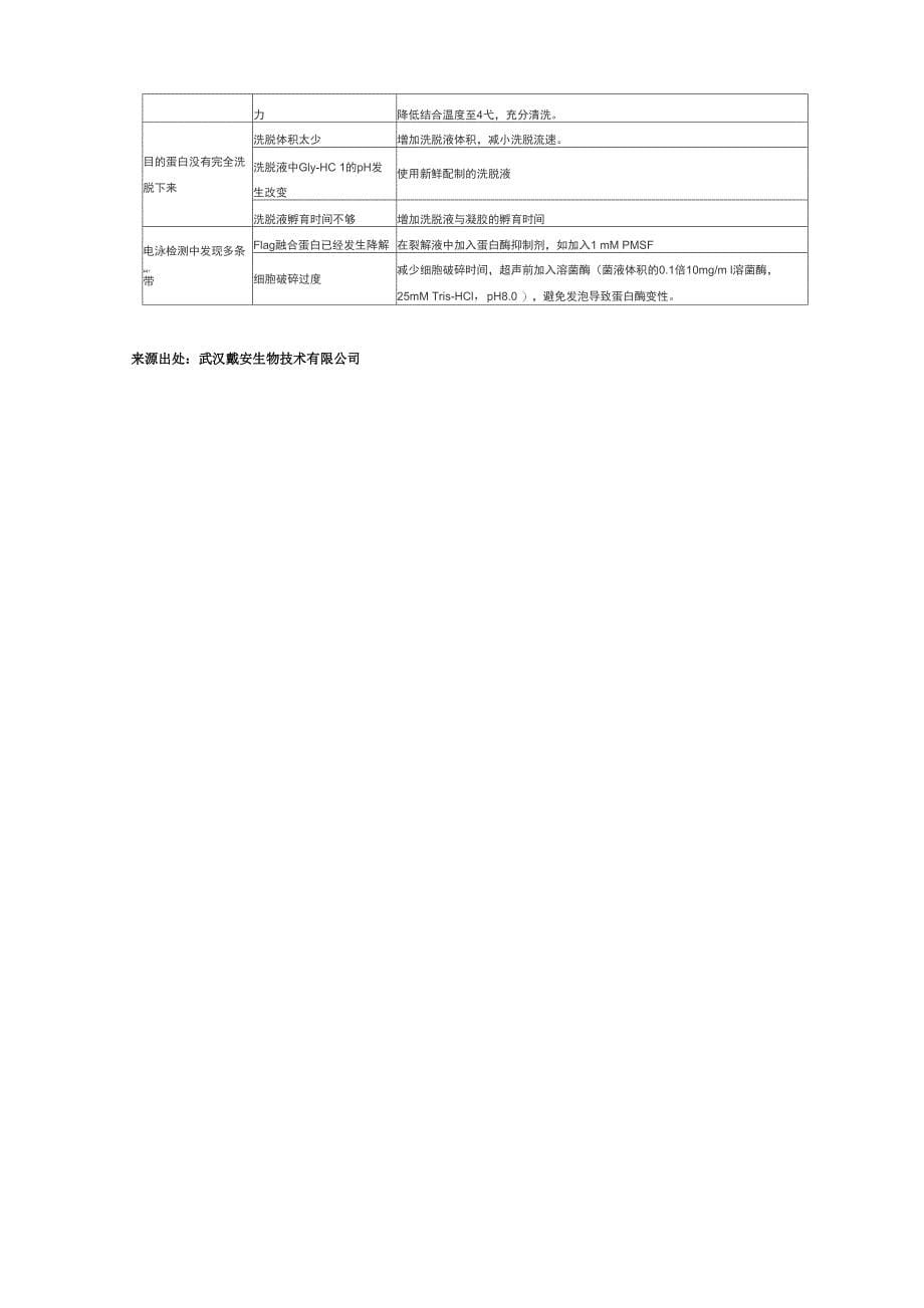 FLAG标签融合蛋白纯化试剂盒使用说明书_第5页