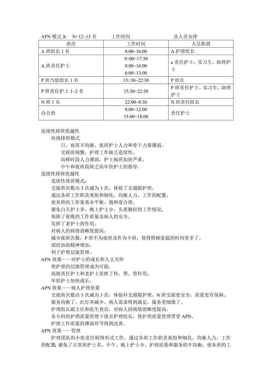 APN排班与护士分层级管理_第3页