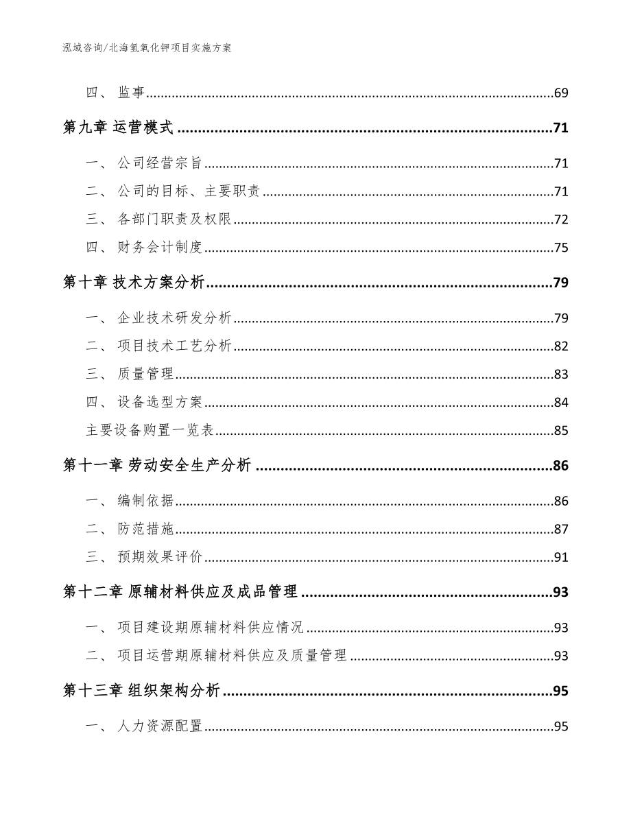 北海氢氧化钾项目实施方案_模板范文_第4页