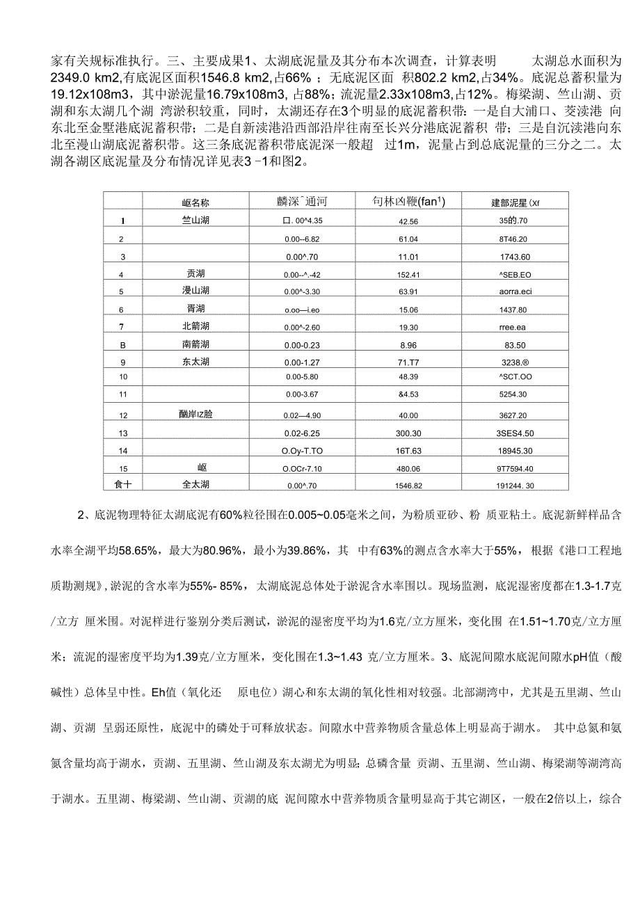 太湖底泥及污染情况调查_第5页