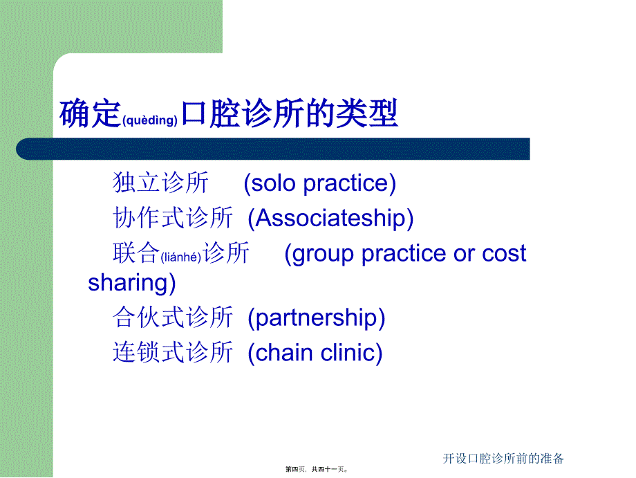 开设口腔诊所前的准备课件_第4页