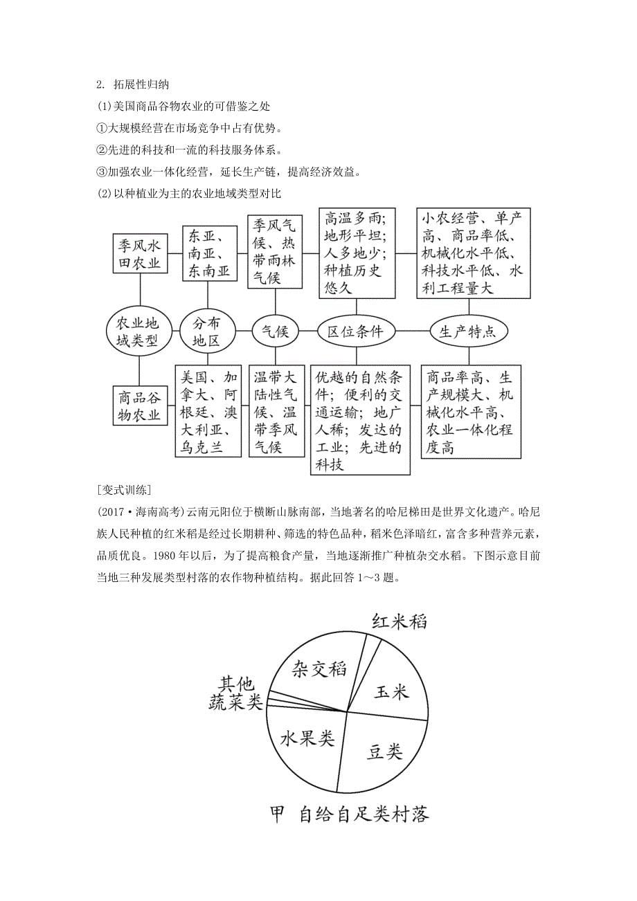 2020版高考地理一轮总复习第九章农业地域的形成与发展第2讲农业地域类型讲义（含解析）新人教版.docx_第5页