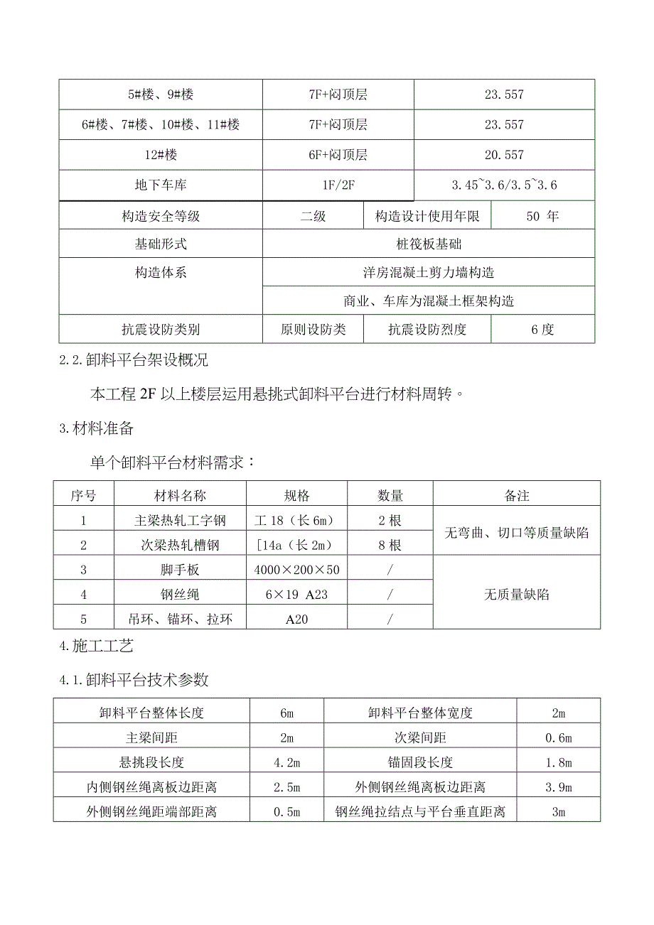 卓越皇后道项目卸料平台施工方案(工字钢)_第4页