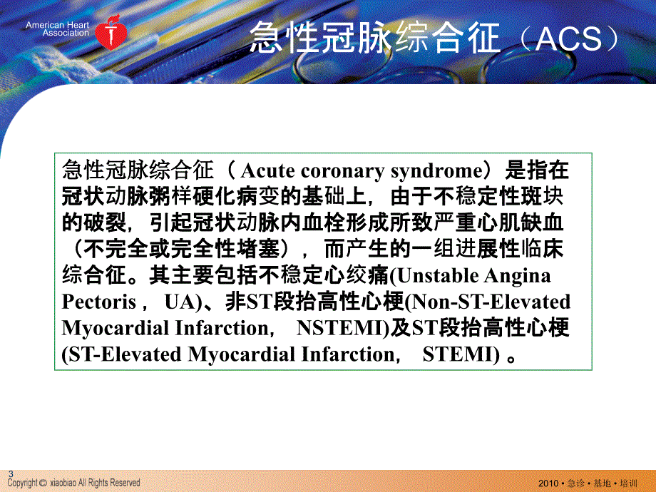 急性冠脉综合征的急救及护理_第3页