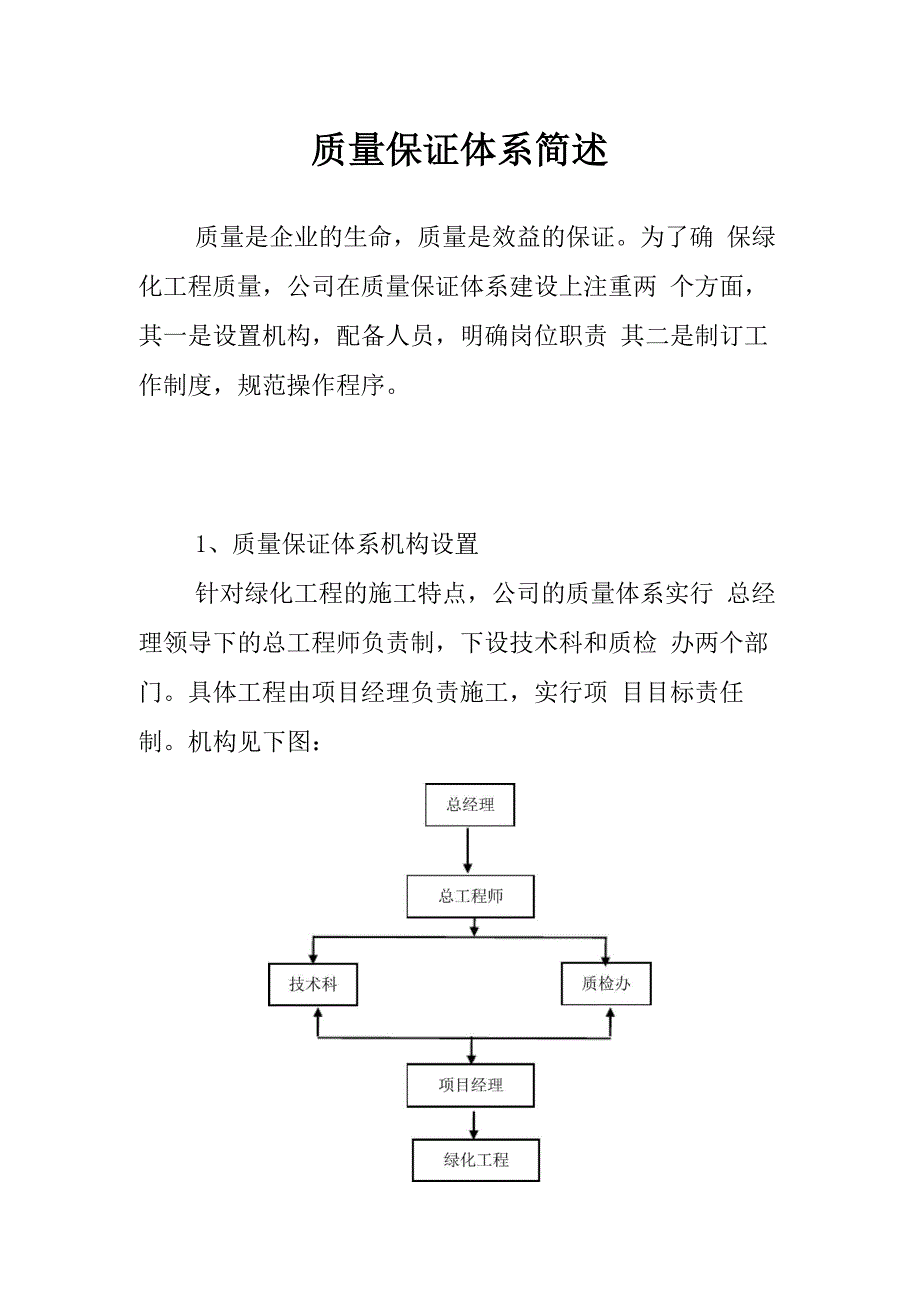 质量保证体系简述_第1页