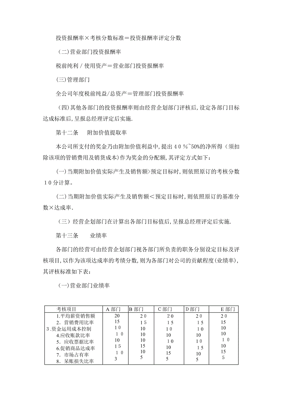 3家电制造业绩效奖金制度【可编辑范本】.doc_第4页