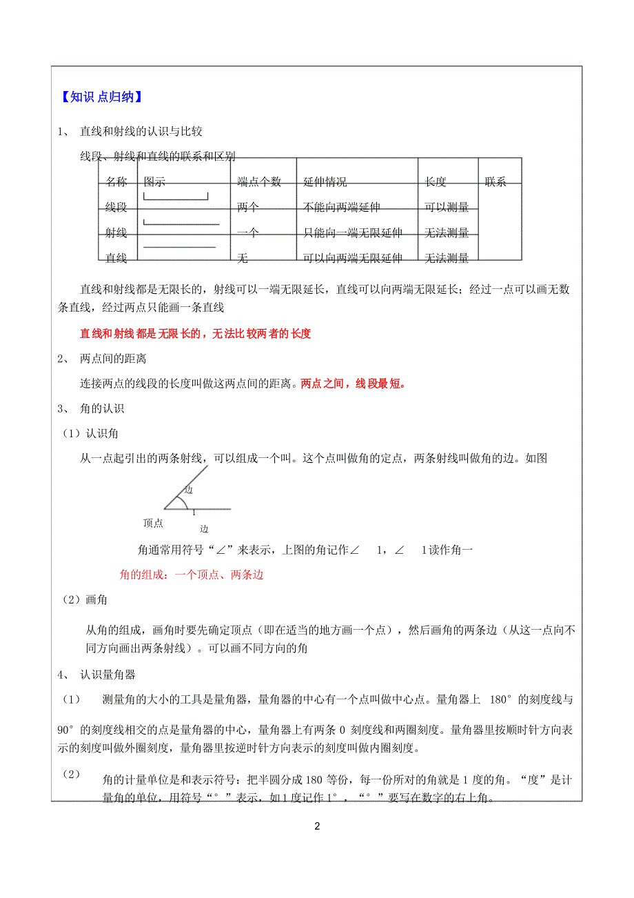 苏教版四年级上册数学第八单元复习学案_第2页