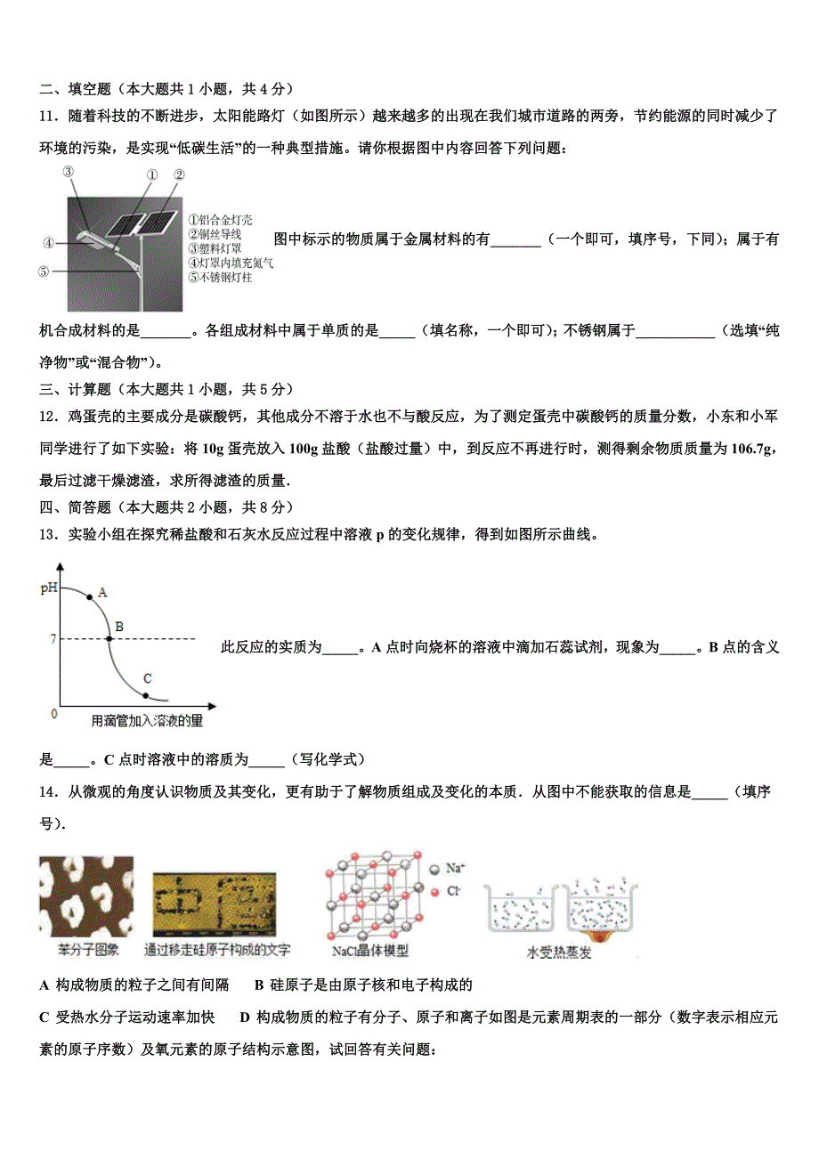 2022-2023学年临夏市重点中学中考化学最后冲刺浓缩精华卷含解析_第4页