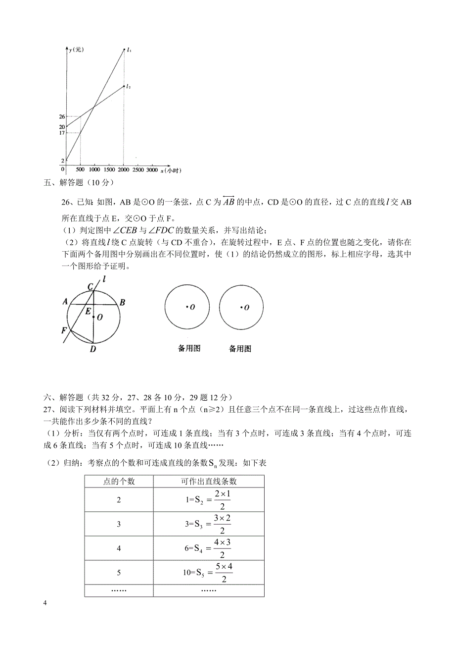 初三数学总复习试卷2_第4页