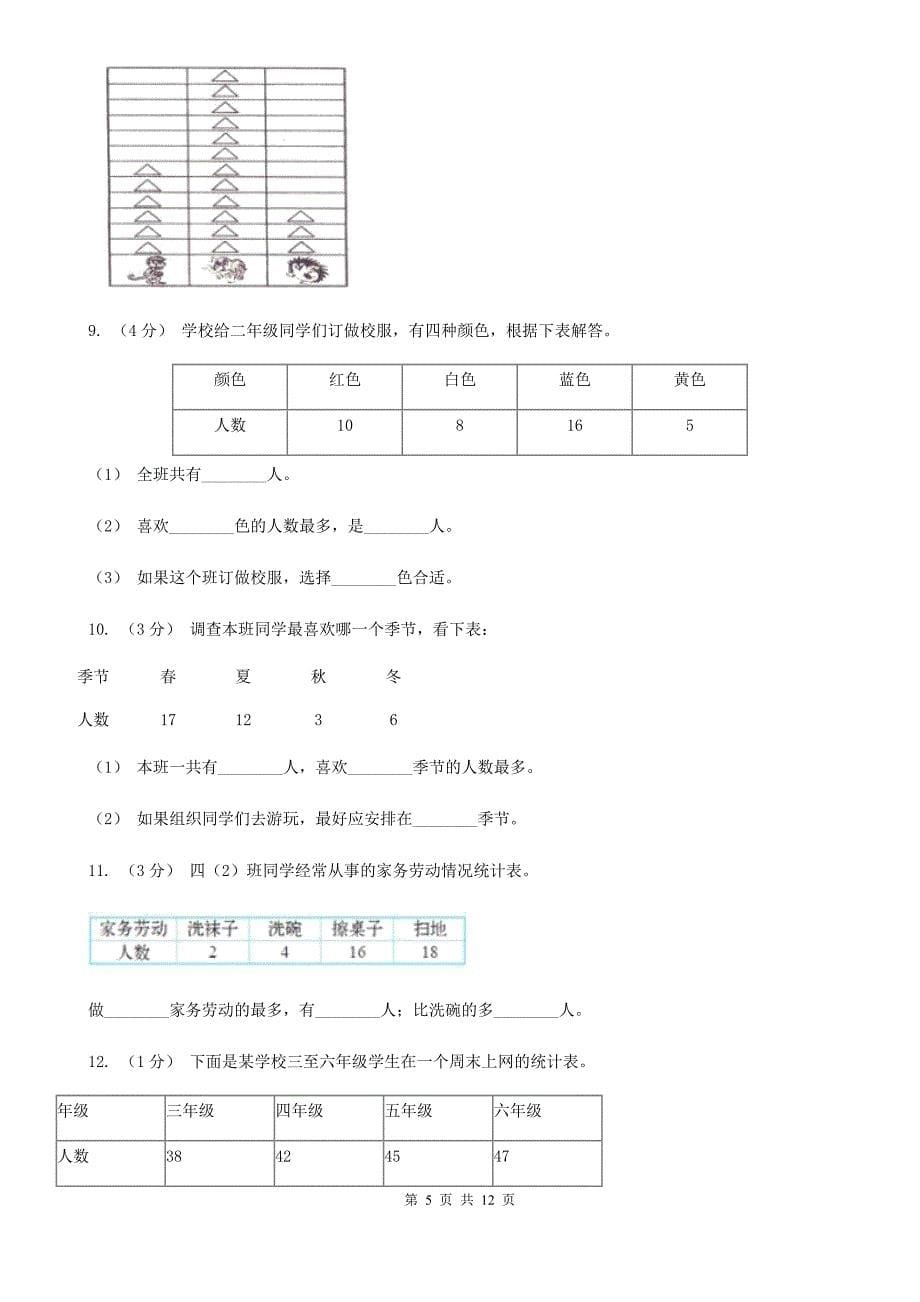 宣城市宁国市数学二年级下册第一单元测试卷_第5页