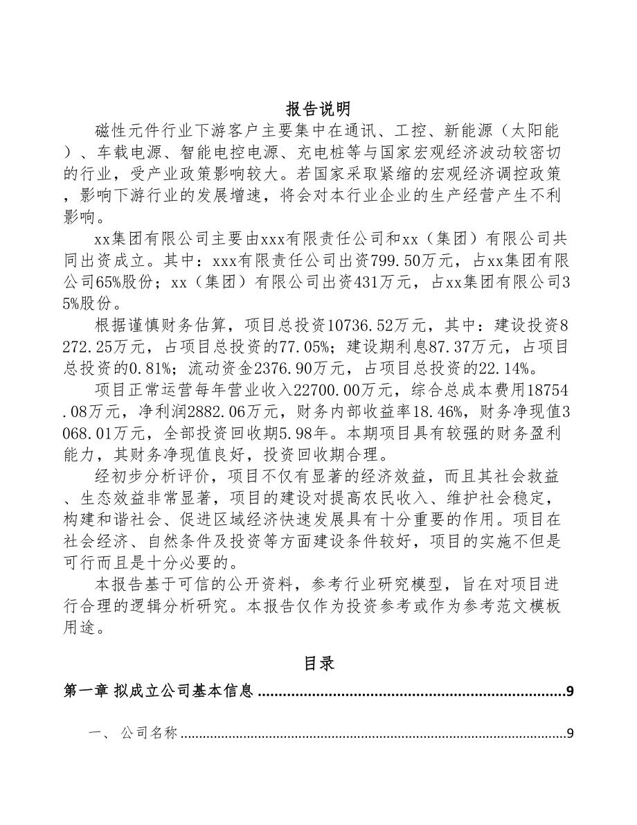岳阳关于成立电感器公司可行性报告(DOC 78页)_第2页
