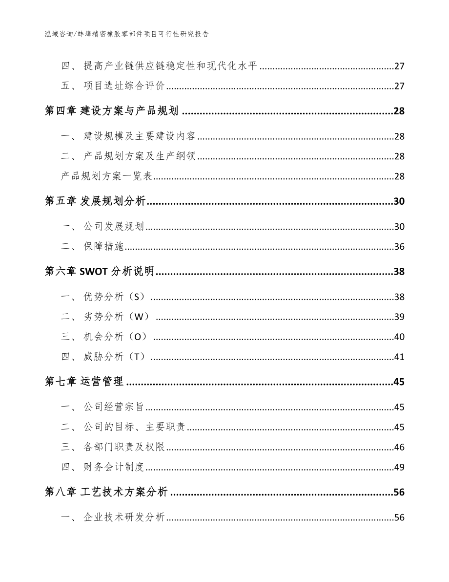 蚌埠精密橡胶零部件项目可行性研究报告（范文）_第2页