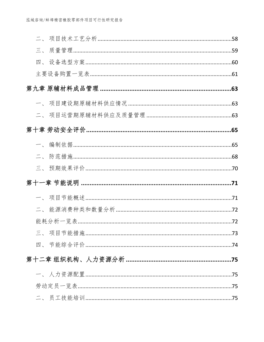 蚌埠精密橡胶零部件项目可行性研究报告（范文）_第3页