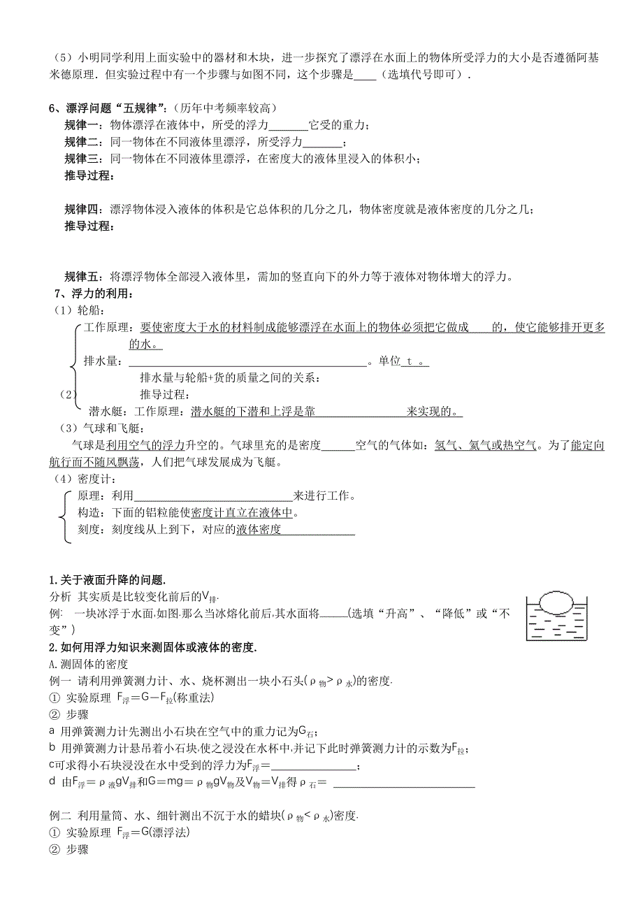 浮力基础知识点_第2页