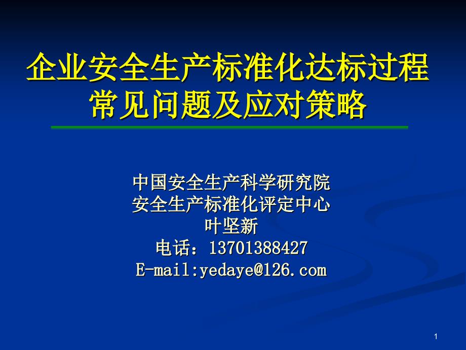 企业安全生产标准化创建上海_第1页