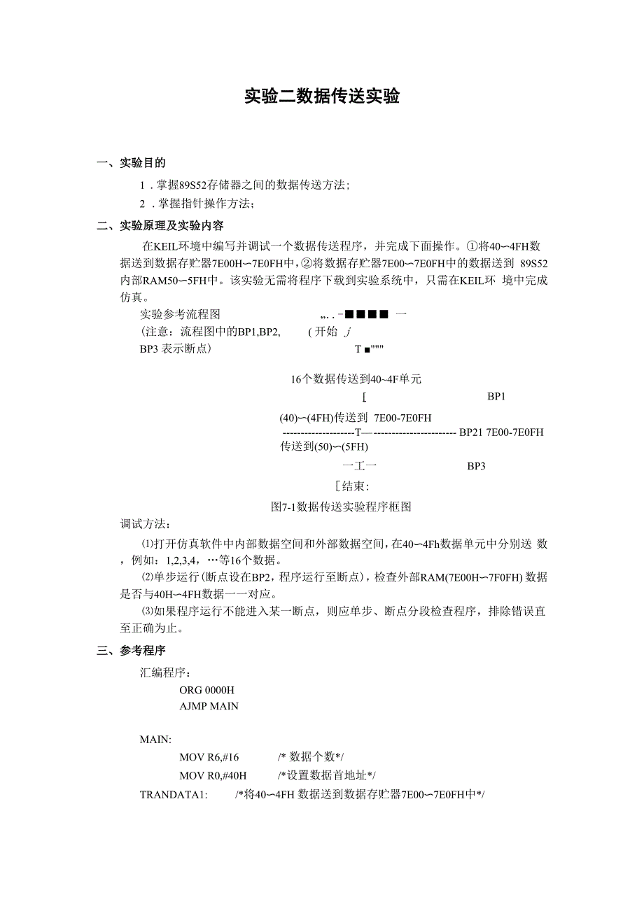实验二 数据传送实验_第1页