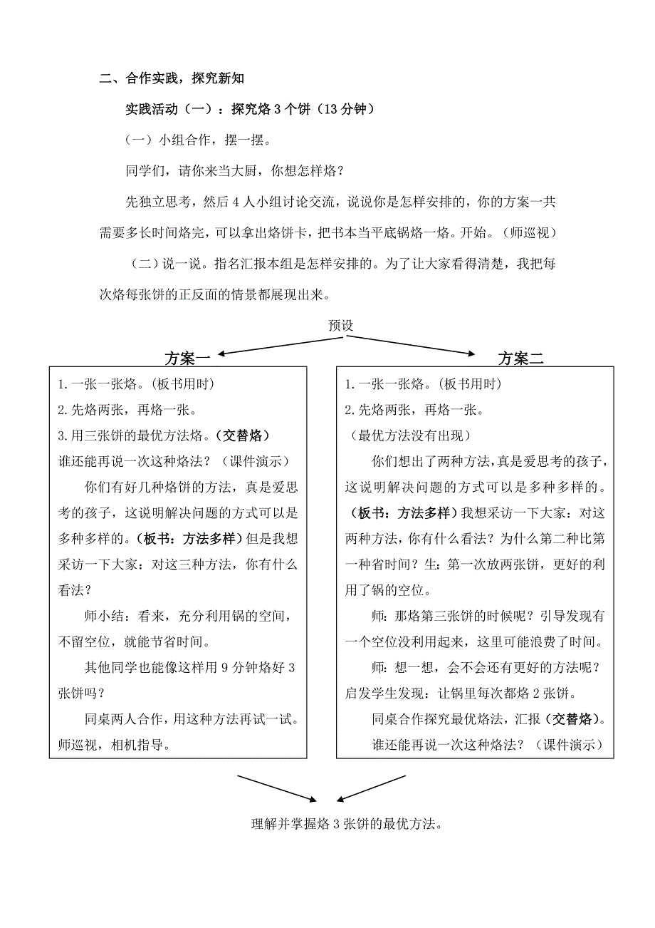 优质课比赛一等奖烙饼问题教学设计_第2页