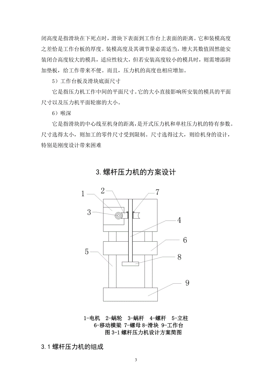 10吨螺杆压力机设计说明书_第3页