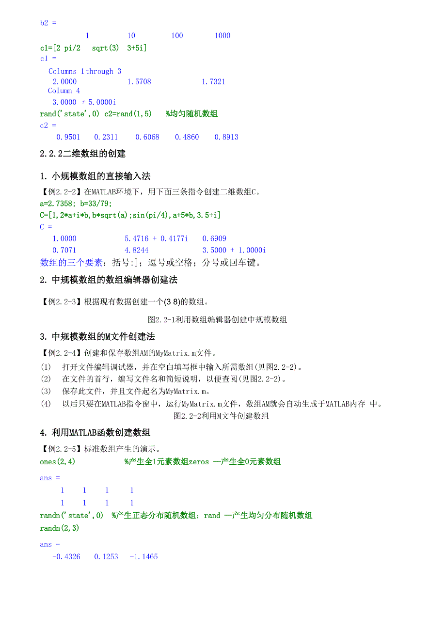 matlab数值数组及向量化运算word资料12页_第4页