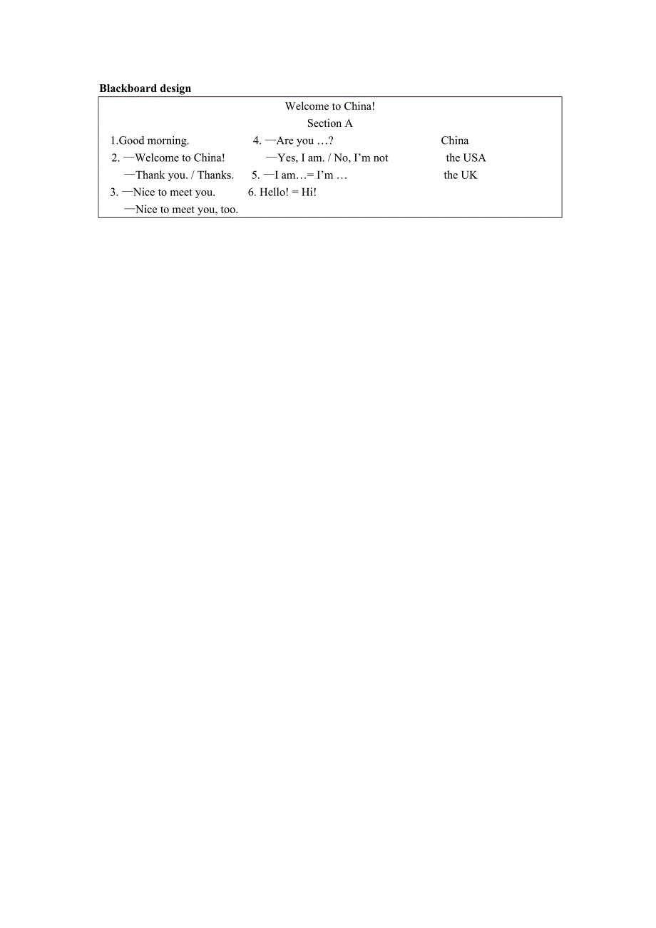 初中七年级英语Unit1sectionA教案徐泉泉.doc_第4页