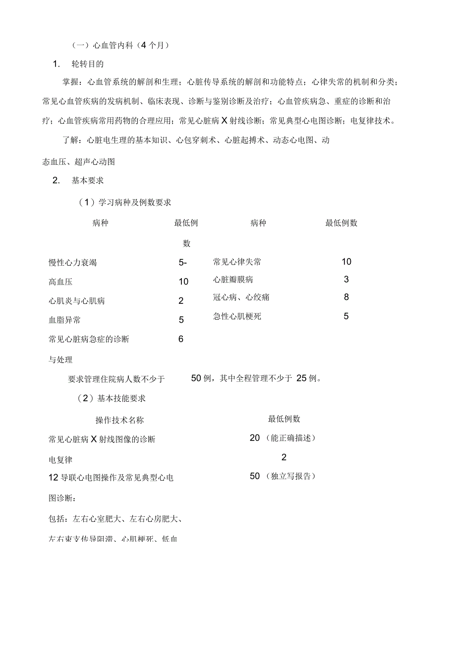 住院医师规范化培训内容与标准内科_第2页