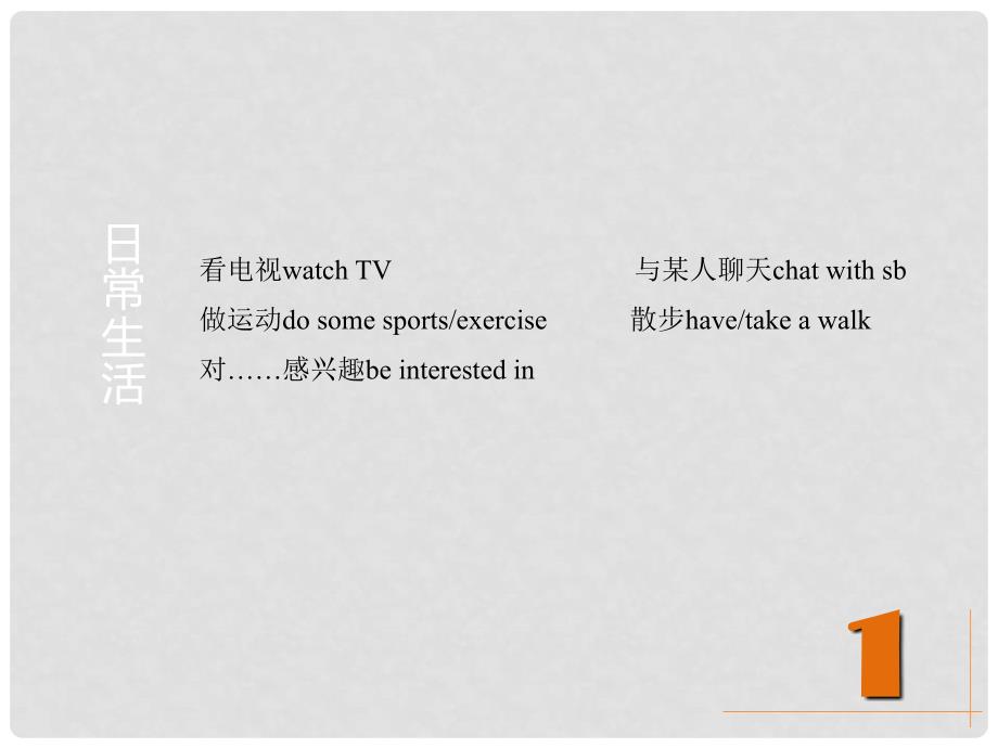 中考英语复习 话题 日常生活和学校生活课件_第4页