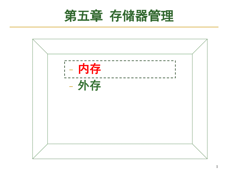 计算机操作系统课件：第5章存储器管理01-基本概念和连续存储管理_第1页