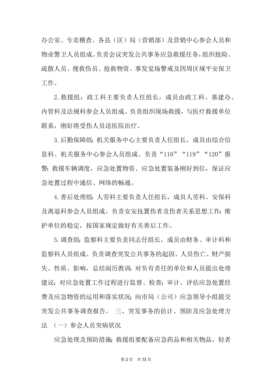 会议突发事务应急预案（共6篇）_第2页