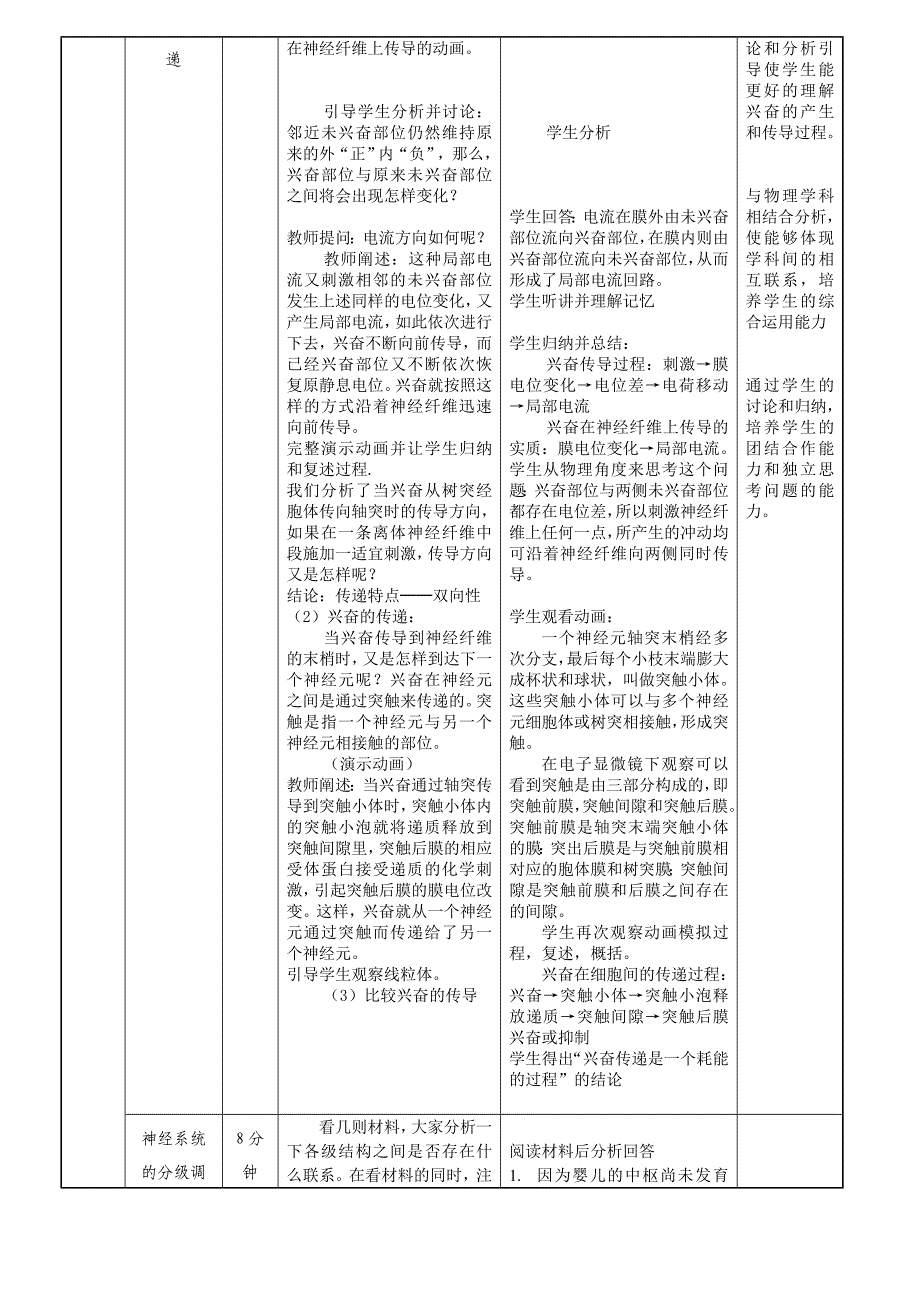 通过神经系统的调节教案(教育精品)_第3页