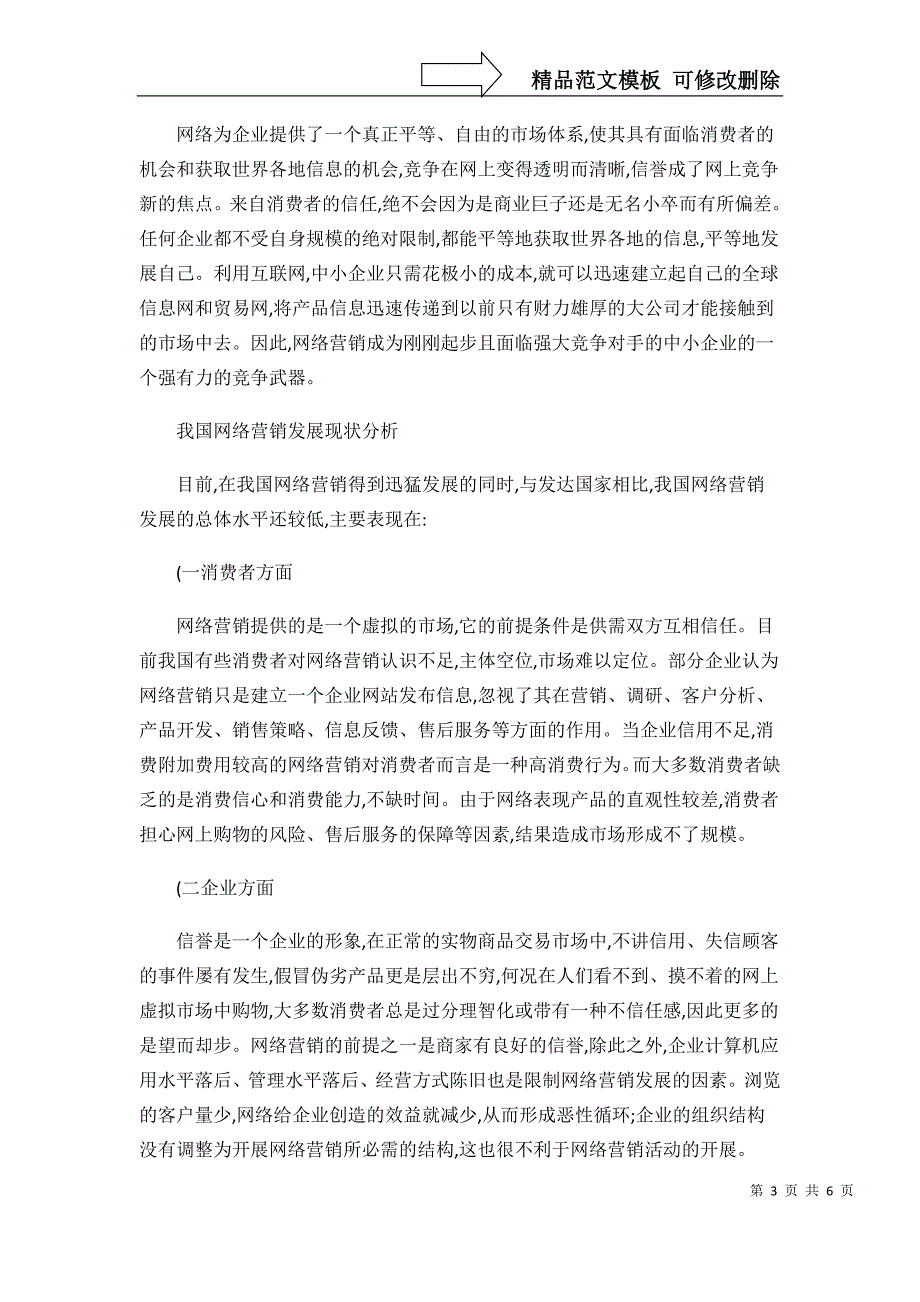 浅谈我国网络营销的发展策略._第3页