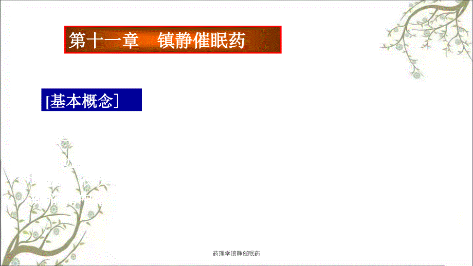 药理学镇静催眠药_第1页