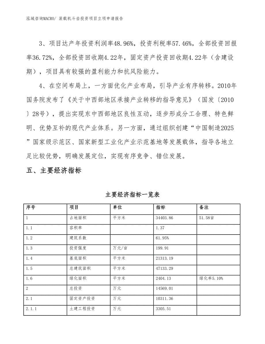 装载机斗齿投资项目立项申请报告_第5页