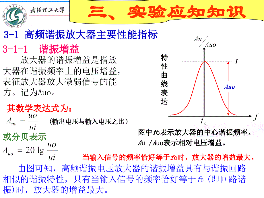 高频小信号谐振放大器实验课件_第4页