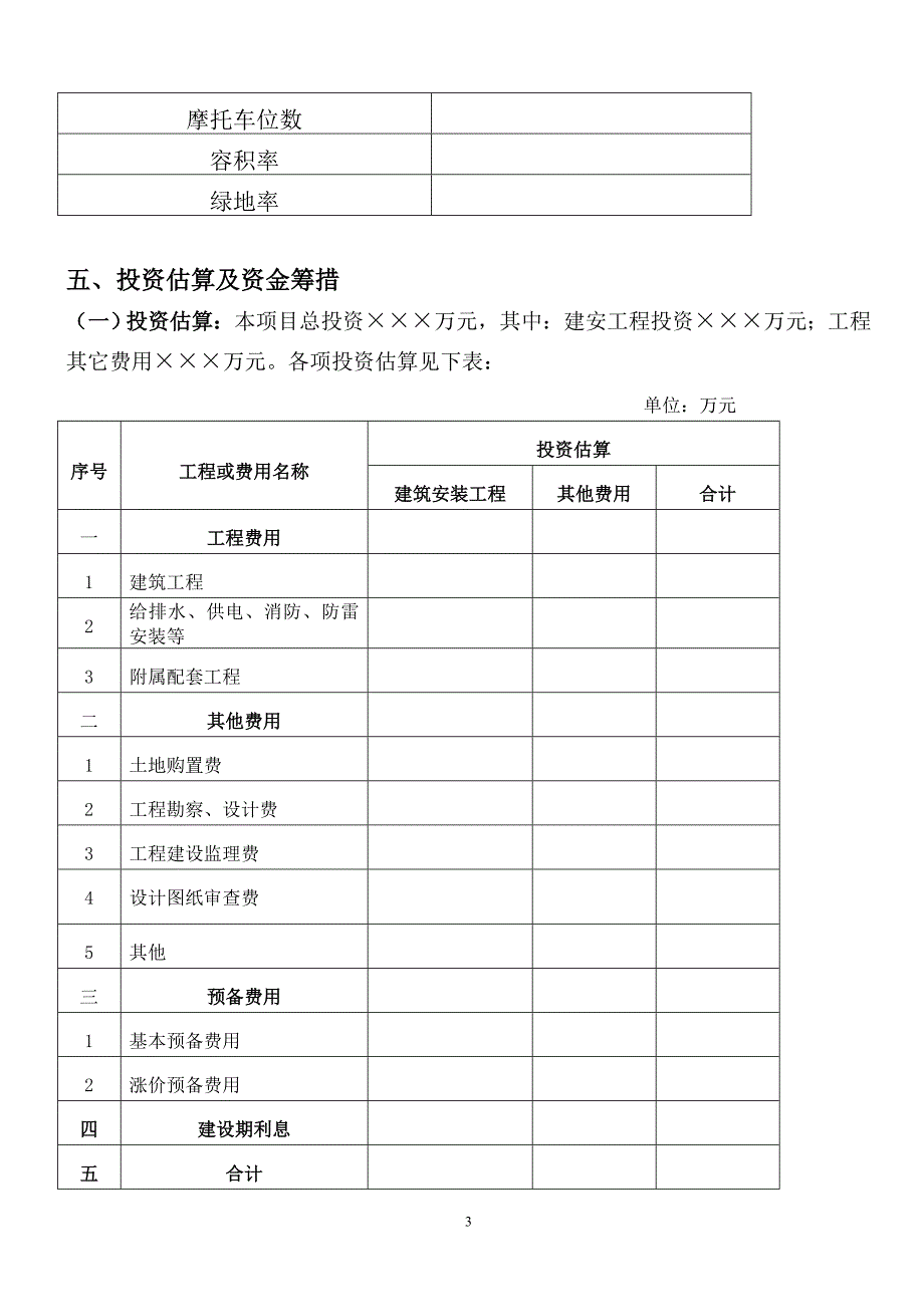 房地产项目基本情况格式_第3页