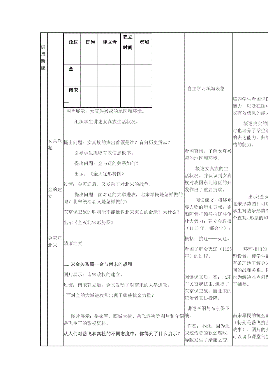 七年级历史下册 第9课 民族政权并立的时代教学设计 新人教版_第3页