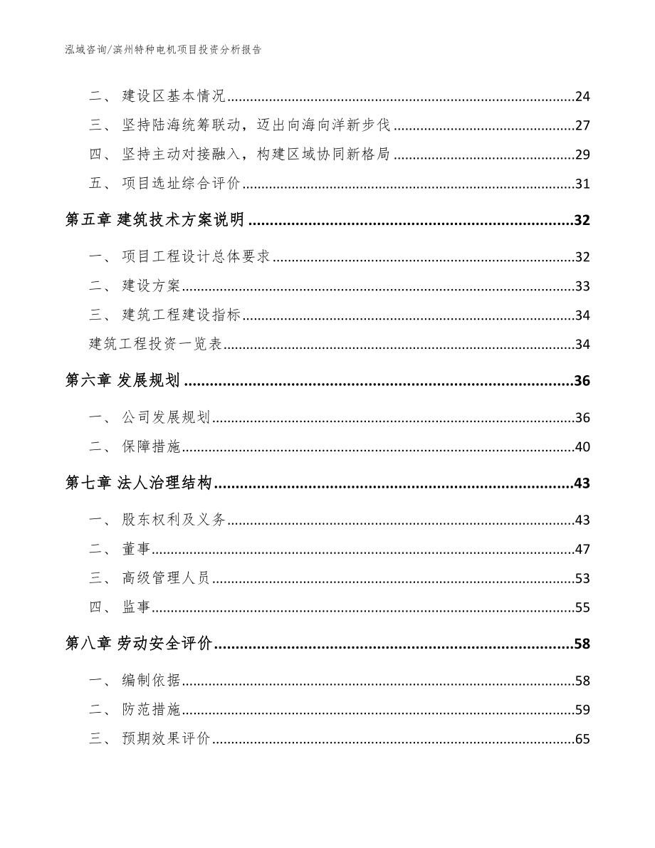 滨州特种电机项目投资分析报告（参考范文）_第3页